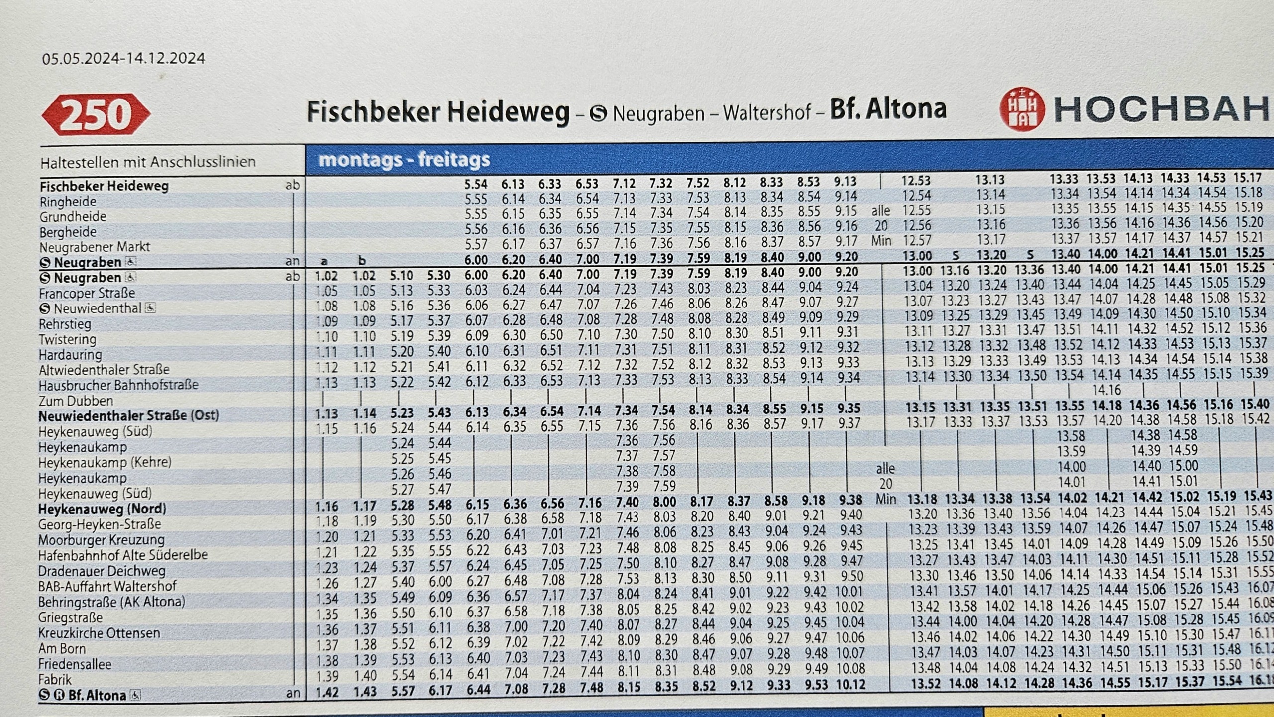 Buslinie 250 Fahrplan-min